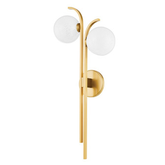 Laval Two Light Wall Sconce in Aged Brass (70|8425-AGB)