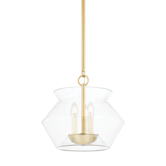 Edmonton Three Light Lantern in Aged Brass (70|8115-AGB)