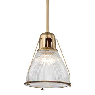 Haverhill One Light Pendant in Aged Brass (70|7315-AGB)