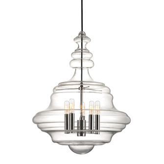 Washington Five Light Pendant in Polished Nickel (70|4020-PN)