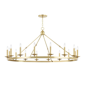 Allendale 16 Light Chandelier in Aged Brass (70|3216-AGB)