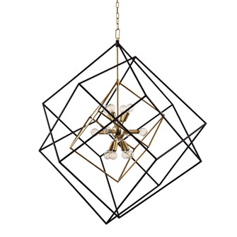 Roundout 12 Light Pendant in Aged Brass (70|1234-AGB)