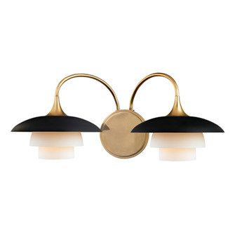 Barron Two Light Wall Sconce in Aged Brass (70|1012-AGB)