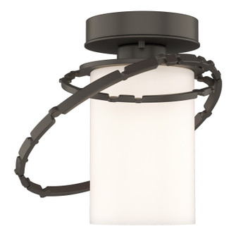 Olympus One Light Outdoor Semi-Flush Mount in Coastal Dark Smoke (39|352401-SKT-77-GG0160)