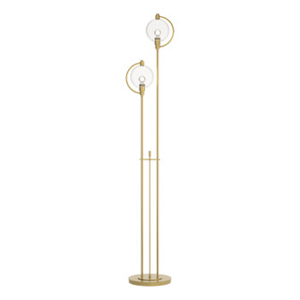 Pluto Two Light Floor Lamp in Modern Brass (39|242210-SKT-86-ZM0436)