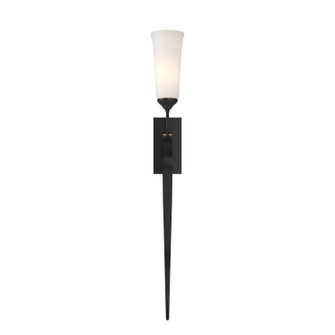 Sweeping Taper One Light Wall Sconce in Black (39|204529-SKT-10-GG0350)