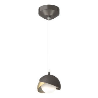 Brooklyn One Light Mini Pendant in Oil Rubbed Bronze (39|161183-SKT-STND-14-86-GG0711)