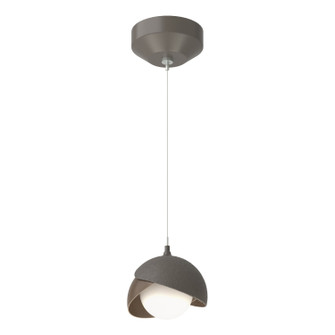 Brooklyn One Light Mini Pendant in Dark Smoke (39|161183-SKT-STND-07-05-GG0711)