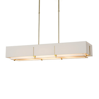 Exos Four Light Pendant in Modern Brass (39|139640-SKT-LONG-86-SF4207-SE4602)