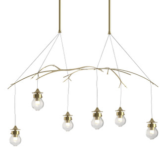 Kiwi Six Light Pendant in Modern Brass (39|136560-SKT-SHRT-86-ZM0565)