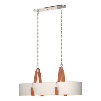 Saratoga Four Light Pendant in Polished Nickel (39|134070-SKT-STND-24-LC-SE4608)