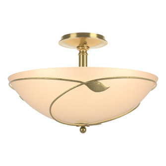 Leaf Three Light Semi Flush Mount in Modern Brass (39|126732-SKT-86-SS0052)