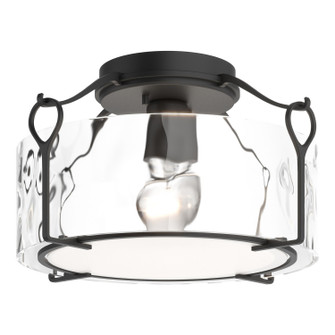 Bow One Light Semi-Flush Mount in Black (39|121142-SKT-10-LL0218)