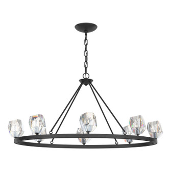 Gatsby Eight Light Chandelier in Black (39|105021-SKT-10-CR)