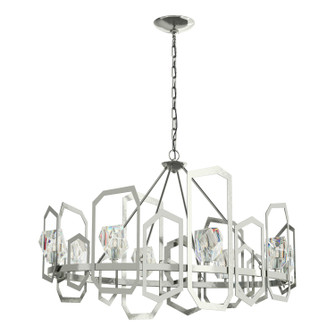 Gatsby Eight Light Chandelier in Sterling (39|105020-SKT-85-CR)