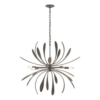 Dahlia Six Light Chandelier in Dark Smoke (39|104350-SKT-07)