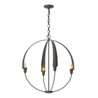 Cirque Four Light Chandelier in Dark Smoke (39|104203-SKT-07)