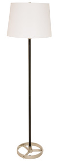 Morgan One Light Floor Lamp in Black With Polished Nickel (30|M600-BLKPN)