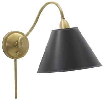 Hyde Park One Light Wall Sconce in Weathered Brass (30|HP725-WB-BP)