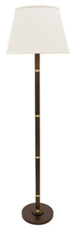 Barton One Light Floor Lamp in Chestnut Bronze With Satin Brass (30|BA700-CHB)