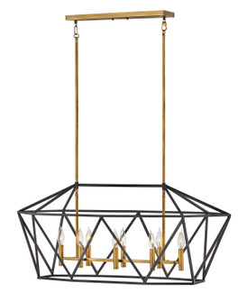 Theory LED Chandelier in Aged Zinc (13|3575DZ)