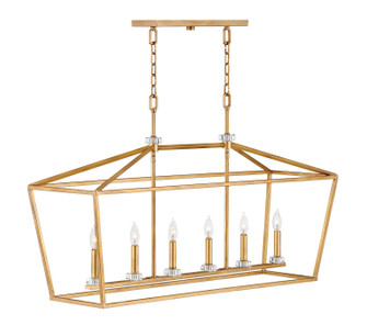 Stinson LED Chandelier in Distressed Brass (13|3539DA)