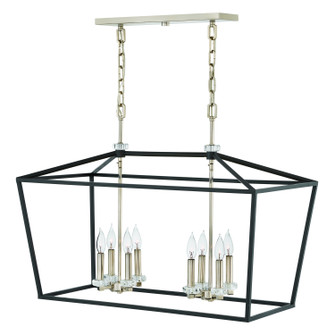 Stinson LED Linear Chandelier in Black (13|3534BK)