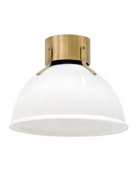 Argo LED Flush Mount in Heritage Brass with Cased Opal Glass (13|3481HB-CO)