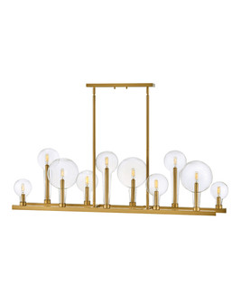 Alchemy LED Linear Chandelier in Lacquered Brass (13|30528LCB)