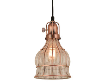 Aubrey One Light Pendant in Weathered Copper (381|H-99569-C-49-CLC)