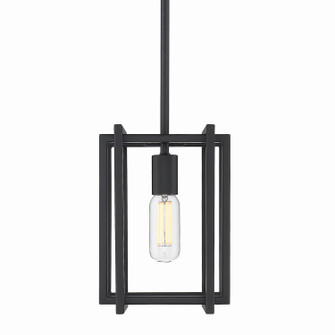 Tribeca BLK One Light Mini Pendant in Matte Black (62|6070-M1L BLK-BLK)