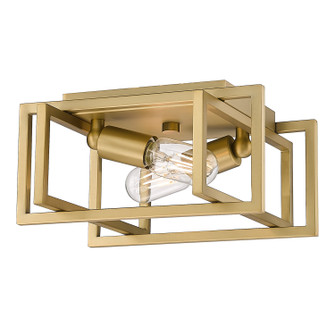 Tribeca BCB Two Light Flush Mount in Brushed Champagne Bronze (62|6070-FM BCB-BCB)