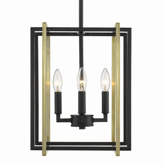 Tribeca BLK Four Light Chandelier in Matte Black (62|6070-4 BLK-AB)