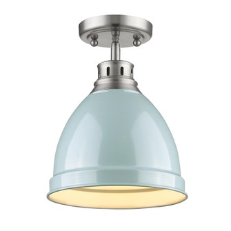 Duncan PW One Light Flush Mount in Pewter (62|3602-FM PW-SF)