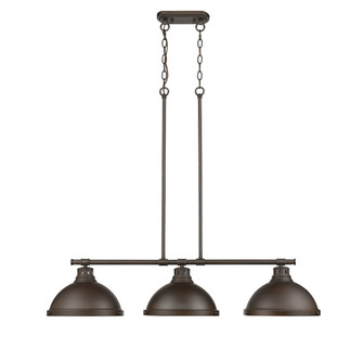 Duncan RBZ Three Light Linear Pendant in Rubbed Bronze (62|3602-3LP RBZ-RBZ)