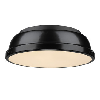 Duncan BLK Two Light Flush Mount in Matte Black (62|3602-14 BLK-BK)