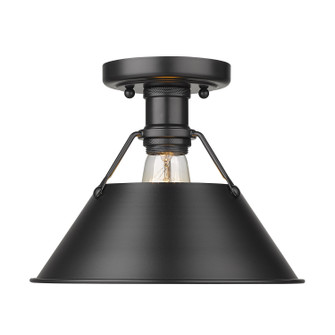 Orwell One Light Flush Mount in Matte Black (62|3306-FM BLK-BLK)