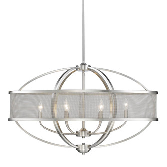 Colson PW Six Light Linear Pendant in Pewter (62|3167-LP PW-PW)