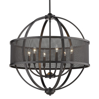 Colson BLK Six Light Chandelier in Matte Black (62|3167-6 BLK-BLK)