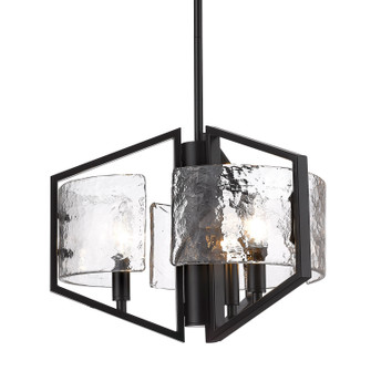 Varsha Three Light Pendant in Matte Black (62|3162-3P BLK-HWG)