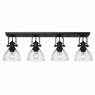 Hines BLK Four Light Semi-Flush Mount in Matte Black (62|3118-4SF BLK-SD)