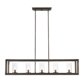 Smyth Five Light Linear Pendant in Gunmetal Bronze (62|2073-LP GMT)