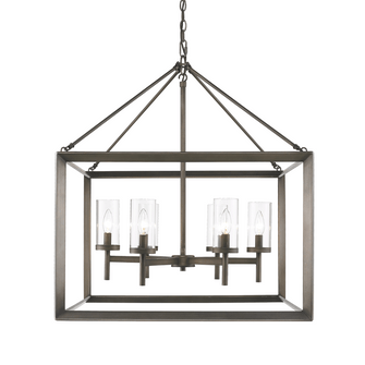 Smyth Six Light Chandelier in Gunmetal Bronze (62|2073-6 GMT)