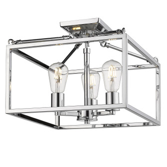 Wesson CH Three Light Semi-Flush Mount in Chrome (62|2072-SF CH)