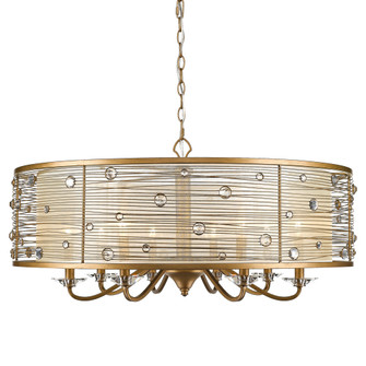 Joia PG Eight Light Chandelier in Peruvian Gold (62|1993-8 PG)