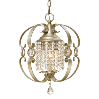 Ella Three Light Mini Chandelier in White Gold (62|1323-M3 WG)