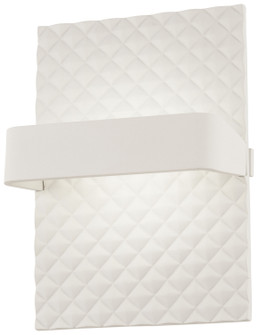 Quilted LED Wall Sconce in Matte White (42|P1774-044B-L)