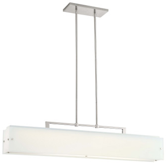 Button LED Island Pendant in Brushed Nickel (42|P1326-084-L)
