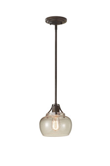 Urban Renewal One Light Pendant in Rustic Iron (1|P1234RI)