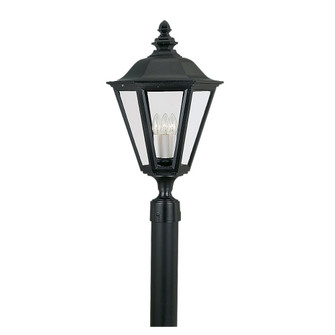 Brentwood Three Light Outdoor Post Lantern in Black (1|8231-12)
